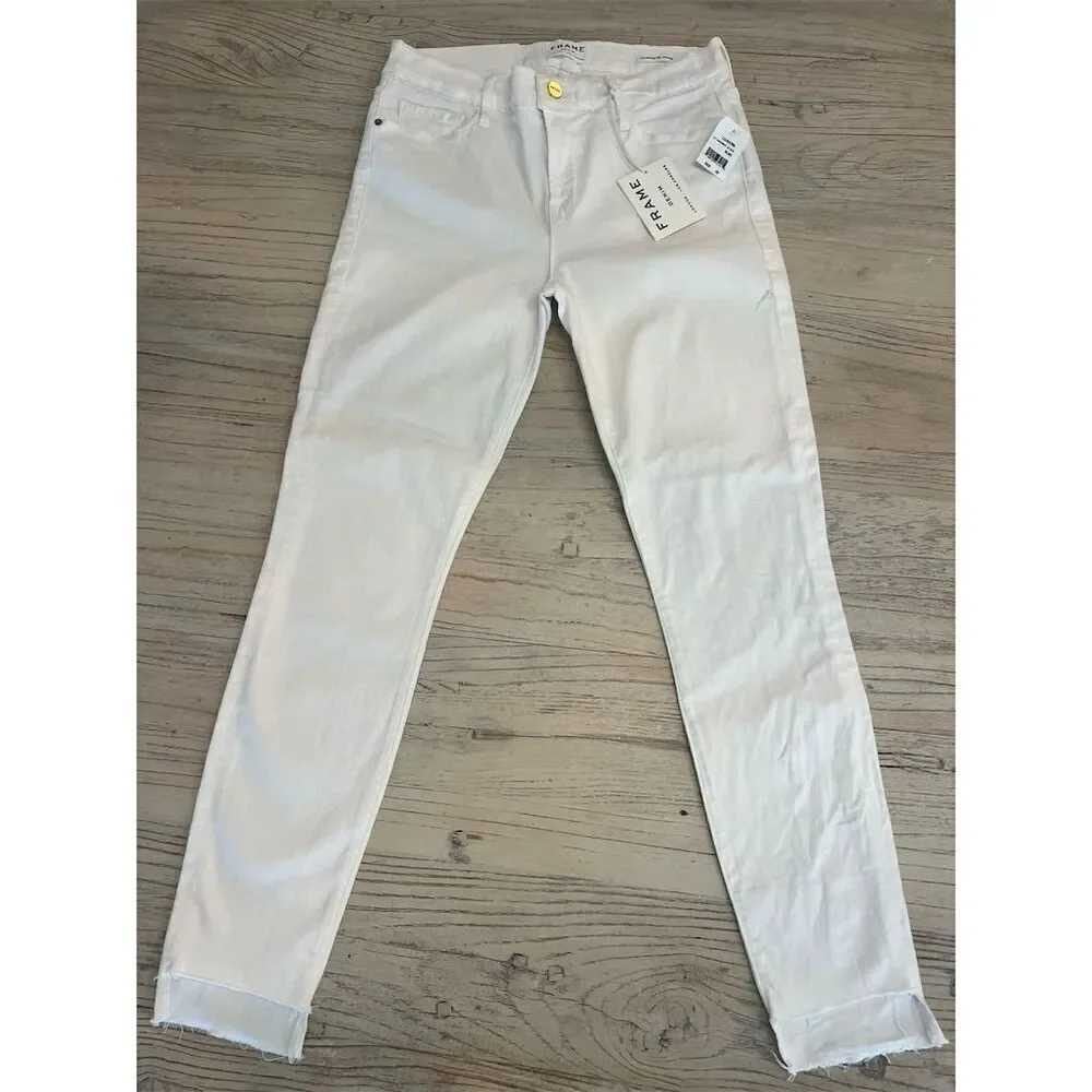Frame Denim Le Skinny de Jeanne Women's Jeans Step Hem raw hem Size 29 NWT